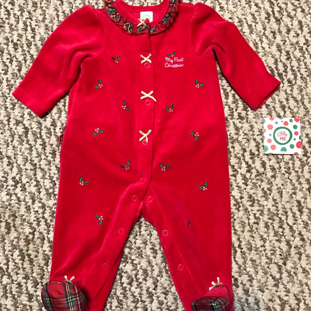 Little Me; My First Christmas  outfit